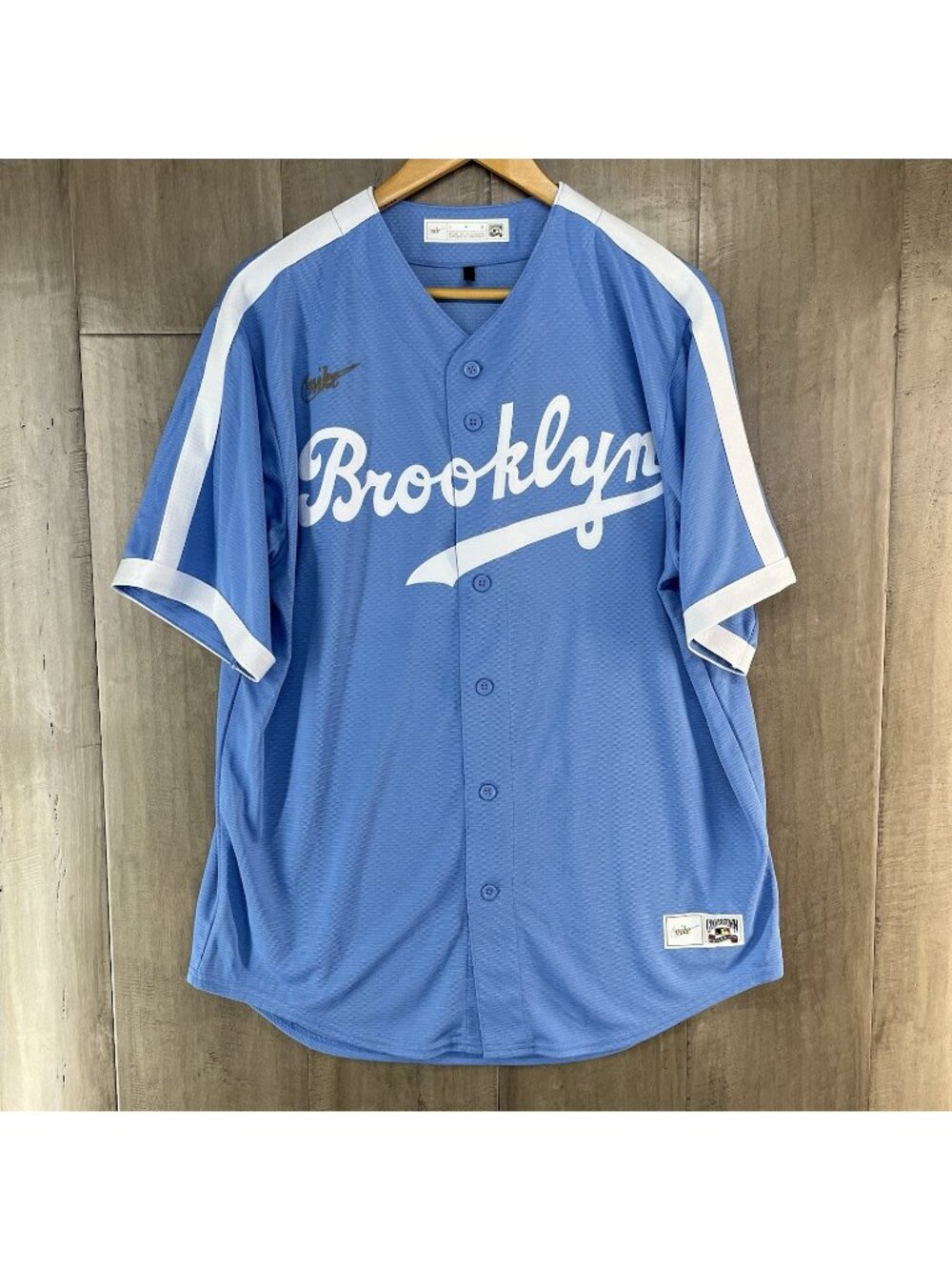 Nike Men's Brooklyn Dodgers Cooperstown Collection Jersey BLANK Size Large NWOT